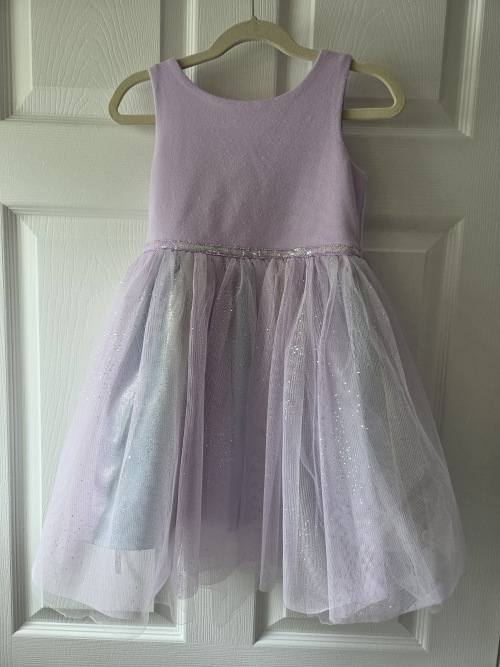Zunie Kids Lavender Sequin Glitter Tulle Dress Size 5T